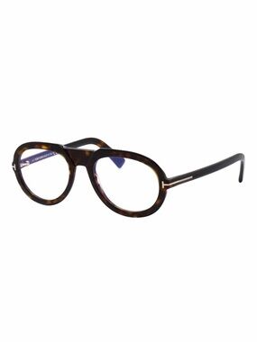 New Tom Ford FT5756-B 052 Havana Frane Blue Light Lenses Authentic
